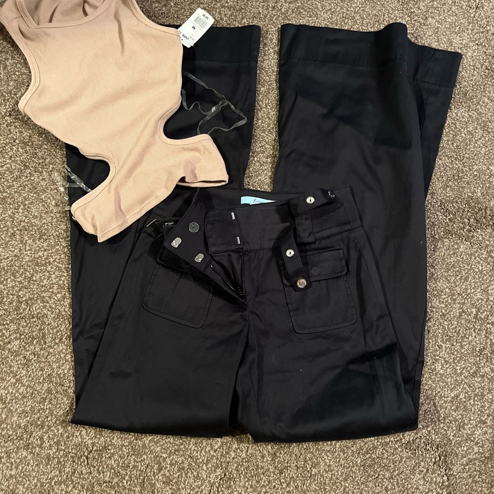 Black Wide-Leg Pants